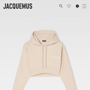 Jacquemus hoodie - le sweatshirt court - NEW!!!